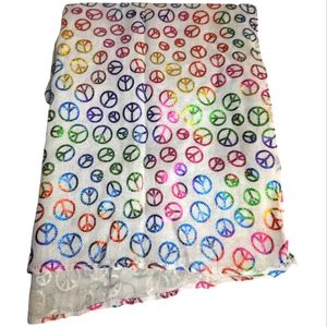 THREE CHEERS WHITE METALLICA RAINBOW PEACE SIGNS